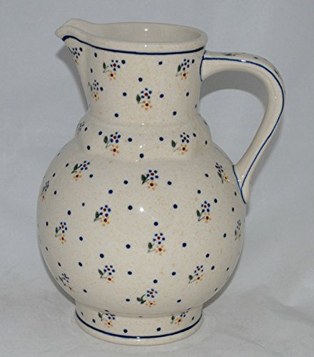Original Bunzlauer Keramik 1,75 Liter Krug/Karaffe Ø19,5xH25,0cm im Dekor 111