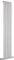 Milano Alpha White Vertical Single Flat Panel Radiator - 1780mm x 350mm