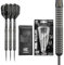 Target Darts Phil Taylor Power 8-Zero 1 Schwarze Steeldart-Darts, Dart-Set aus 80% Tungsten, P8Z1, 25G | Darts in Spielerausführung mit festen Spitzen | Inklusive schwarzem Dart-Etui