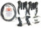 eRadius V-Brake-Set für BMX-Räder / Mountainbikes + Hebel aus einer Legierung + Kabel (vorne + hinten) + V-Brake-Zubehör, Bremssattel-Set
