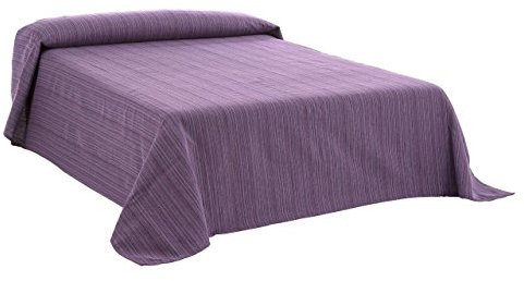 HIPERMANTA Colcha Foulard Multiusos Modelo Aitana para sofá y para Cama, Algodón-Poliéster, 180x270 cms. Lila