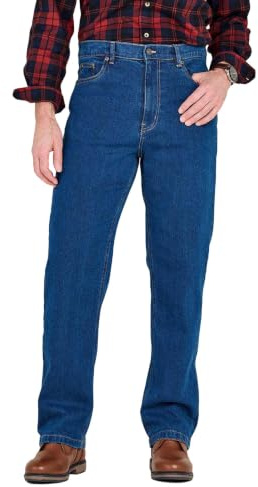 Pegasus Men's Durable Stretch Denim Jeans | Flexible Cotton-Rich Trousers / Pants with Zip Fastening & Five Pocket Styling, Sizes 32 - 44, Leg Length 27 - 31