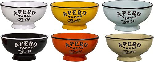 Antic Line Set 6 bols à apéro 6 couleurs