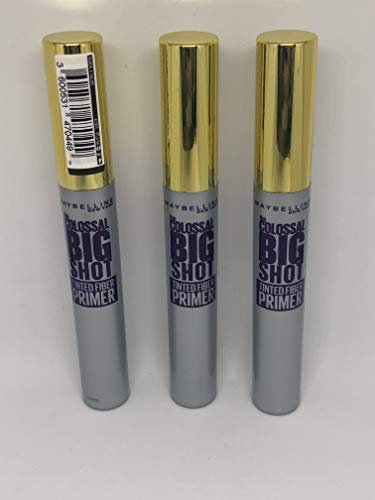 3x Maybelline The Colossal Big Shot Tinted Fiber Primer - Black