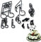 Note De Musique Thème Cookie Cutter En Plastique Fondant Fraises Gâteau De Cuisson Moule Cupcake