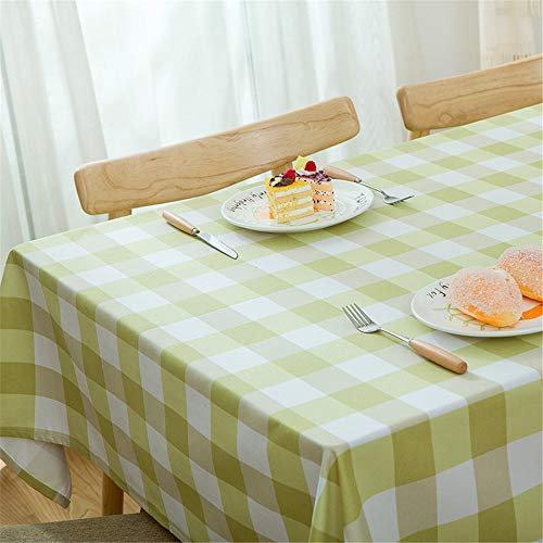 FMYAO Moderno Minimalista Lienzo Cuadrado Enrejado Rectangular Mesa De Centro Mantel Mantel