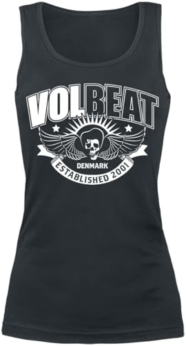 Volbeat Skullwing Ribbon Frauen Top schwarz