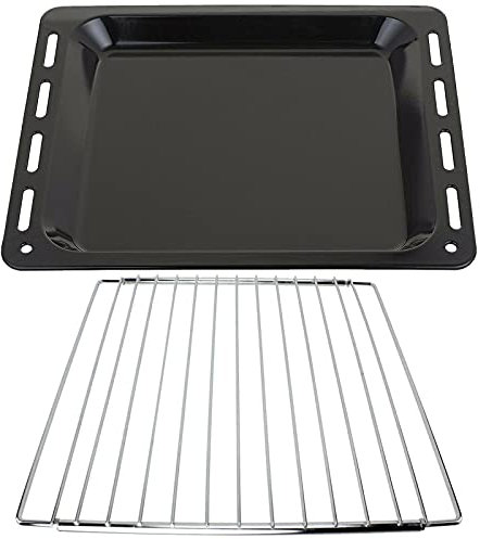 Spares2go - Teglia da forno con braccio di bloccaggio estensibile, compatibile con fornello SMEG
