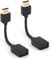 2PCS HDMI Extension Cable 12 cm/4.7 in HDMI Male to Female Extender Cable ​4K 1080P HDMI to HDMI Converter Adapter Cable Compatible for Fire/Roku,TV Stick, Blu-Ray,PS3/PS4, Plug &play