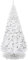 LIFEZEAL Albero di Natale Artificiale 240cm, Bianco, Innevato, Abete Natalizio Foltissimo, 1138 Rami, Christmas Tree, in PVC, Base Pieghevole in Metallo, Realistico, Interno, Esterno, Montaggio Facile