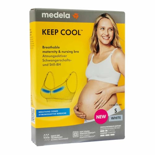 Medela Keep Cool Schwangerschafts- und Still-BH, 2 Atemzonen, weicher Stoff