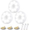 Electight Veilleuse LED Automatique Rechargeable par USB[Lot de 3], Veilleuse à Induction 6000K & 8 LEDs & Batterie 400mAh, Veilleuse Détecteur de Mouvement, Lampe Adhésive LED avec Base Magnétique