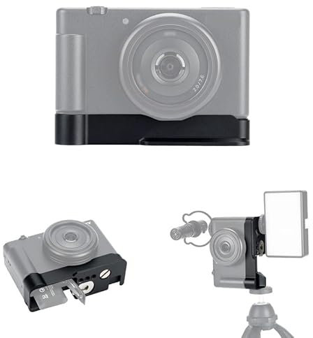JJC Metal Hand Grip Quick Release Plate L Bracket Holder Compatible with Sony ZV-1F Camera