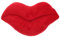 FAVOMOTO Rotes Lippen-Kissen Aus Plüsch Dekoratives Sofakissen Für Valentinstag Für Schlafzimmer Wohnzimmer Für Freunde Und Familie