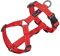 EXCELLENT ELITE SPANKER Kein Zug Hundegeschirr reflektierende Nylon Weste L-förmig einstellbar einfaches Haustier Geschirr für kleine mittlere große Rassen Hunde Walking Training(RED-L)