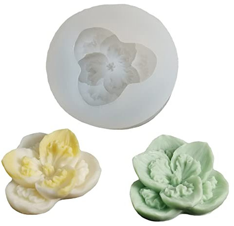 Silikon-Kerzenform, Kleeblatt, Rosen, Blume, Seife, Fondant, Kuchen, Schokolade, Süßigkeiten, Backform, Gips, Epoxidharz, Tonform