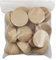 INSPIRELLE 50 mm unlackierte halbrunde Holzperlen 15 Stück geteilte natürliche runde Holzkugeln für Basteln und Weihnachten, Party-Dekoration