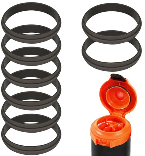 DanziX Lot de 8 joints de rechange en caoutchouc compatibles avec bouteille d'eau Gatorade Gatorade GX