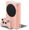 Skins4u Skin Design Schutz Folie Vinyl Aufkleber Sticker kompatibel mit Xbox Series S Gaming Wrap Faceplate Skins Cover Konsole + Controller Skin Solid State Peach