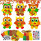 Bastelsets für Kinder Herbst,6 Stück Herbst Eulen Basteln,DIY Filz Bastelset,Kreative Kunst und Bastelbedarf zum Basteln und Dekorieren,Ideale Hängende Deko in Herbst Ostern Frühling,Weihnachtszeit