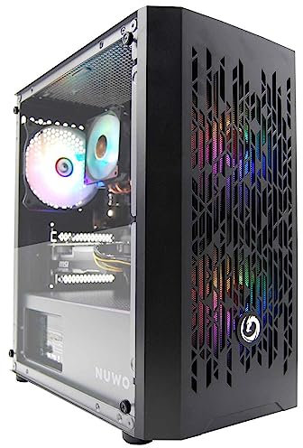 EXTREMEBIT Gaming PC Computer da Gioco Assemblato, Processore Core i5-12400F, Scheda Video RTX 5060 8GB GDDR7, Memoria RAM 16GB DDR4, Disco SSD 1TB NVMe, Windows 11 Pro (Nero)