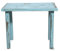 alte kleine Holz Blumenbank Bänkchen Schemel türkis blau 60er Jahre Vintage Landhaus Shabby Chic Möbel
