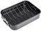 CHEFMADE Roasting Pan Set, 16-Inch Non-Stick Turkey Roaster Lasagna Pan with Flat Rack Rectangular Deep Dish Oven-BBQ Bakeware for Oven Baking 16 x 12.8 x 3 (Green)