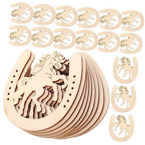 ULDIGI 48stücke Ausschnitte Aus Holz Unfinished Leere Geformte Holzscheiben Für Diy Bastelzubehör Und Malmaterialien
