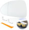 Spiegelglas Ersatz für Opel Corsa D 07.2006-08.2014/Corsa E 09.2014-06.2019 Fahrerseite beheizbar Ersatzspiegelglas Außenspiegel Asphärisch Verstellbar Rückspiegelglas ABS-Seitenspiegelglas(Links)
