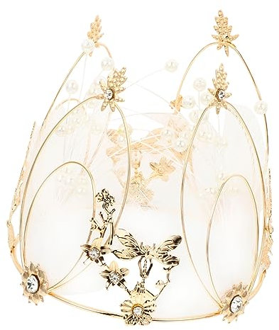 Alasum 1stk Kronenkuchen Dekorieren -mädchen-kuchen-topper Krone Für Mädchen Perlenkrone Hochzeitsdekoration Tiara Kronen-haarschmuck Geburtstag Cupcake Picks Zubehör Abs Strasssteine