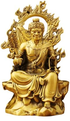 ESTINTENG Bonorless King Buddha Statue Settles Creative Office Desktop Dekoration Schaukel 20,3 cm König
