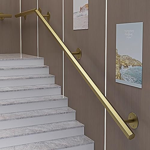 Metall-ils für Innen- und Außentreppen, sechseckig, wandmontiertes Geländer für Dachboden-Treppen, erhältlich in verschiedenen Längen (60 cm bis 30 Fuß)