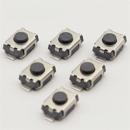 Bouton poussoir Tactile SMD 2 broches 3x4MM, Micro interrupteur momentané, 50 pièces