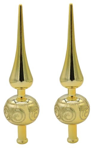 2st Weihnachtsbaumspitze Stern Weihnachtsbaum-wolloberteil Weihnachtsbaumspitze Projektor Fensterbeleuchtung, Weihnachtsdekoration Weihnachtsbaumschmuck Globen Golden Plastik Amosfun