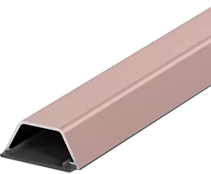 YZWZZXC Boden Kabelkanal, Trapezförmiger Kabelkanal Fußboden, Kabelkanal Boden, mit Sockel und Klebestreifen, Bietet Platz für 1-6 Kabel, für Büro, Teppich(Pink,15mm/0.6in)