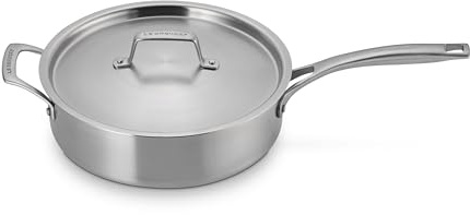 Le Creuset Essential Stainless Steel Saute Pan, 4.5 Qt.
