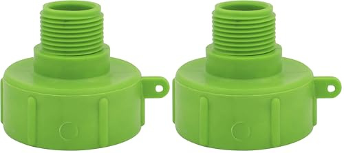 Graf Otto IBC-Adapter 2 Zoll Grobgewinde, auf 1 Zoll Feingewinde (Zubehör für IBC Tank) 874744, Grün (Packung mit 2)
