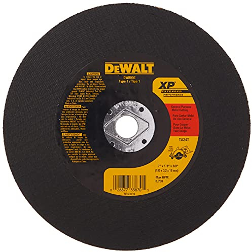 DEWALT DW8056 7-Inch Extended Performance Metal Abrasive Saw Blades