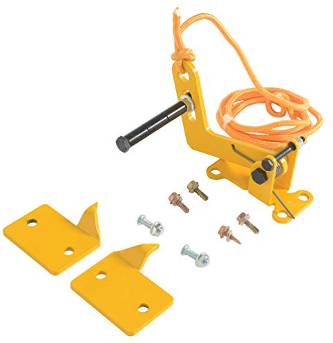 Vestil DR-LOCK Steel Automatic Overhead Door Lock 5 In. x 6-1/2 In. x 3-15/16 In. Yellow