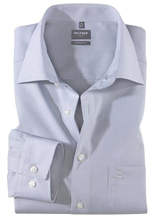 OLYMP Herren Oberhemd Langarm Luxor,Uni,Comfort fit,New Kent