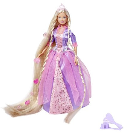 Simba - Steffi Love - Poupée et Mini Poupée - Princesse Rapunzel - Rose - 29 cm