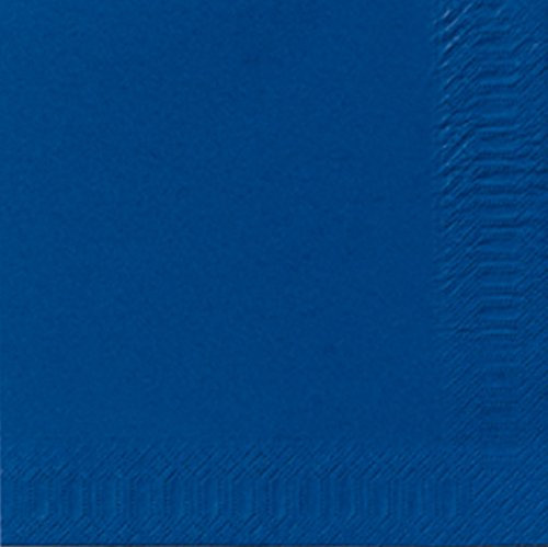 Duni Servietten 3lagig Tissue Uni dunkelblau, 33 x 33 cm, 250 Stück