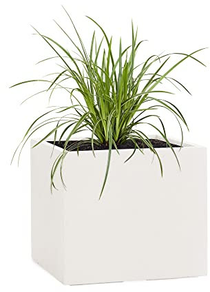 Pflanzwerk® Maceta Cube Arena 28x28x28cm *Resistente a Las heladas* *Protección UV* *Calidad Europeo*