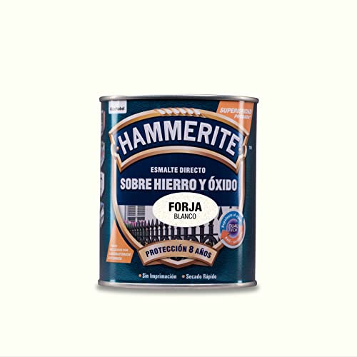 Hammerite Esmalte Forja, Blanco, 750 ml (Paquete de 1)