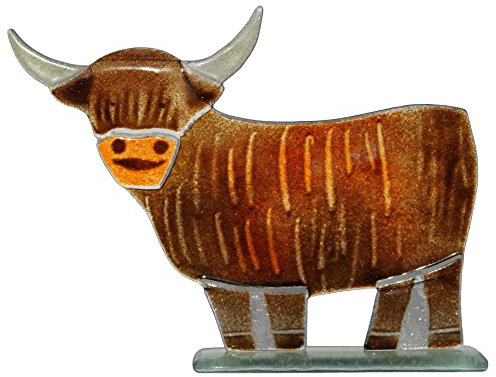 Fusing Glas in a Highland Kühe Collection – Hamish die Kuh