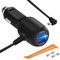 Dash Cam Charger, Plozoe Car Dash Cam USB Power Cable Cord Vehicle Charging Adapter for Garmin GPS Nuvi、Mirror Cam、Dash Cam Power Cable（Mini USB 11.5ft）