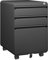 Dripex 3-Drawer Mobile File Cabinet for A4 File, Lockable Rolling Metal Vertical Filling File Cabinet with Hanging File Frame and Anti-tilt Design Office Fully Assembled Except Casters, Black