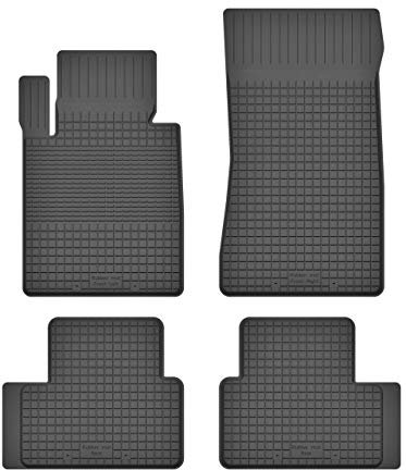 Gummimatten Fußmatten 1.5 cm Rand kompatibel mit Jaguar S-Type (Bj. 1999-2008) ideal angepasst 4 -Teile EIN Set
