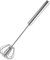 MiawPay Stainless Steel Hand Push Whisk Blender - Semi-Automatic Mixer Balloon Egg Milk Beater Frother Rotating for Blending, Whisking, Beating & Stirring (12 Inch)