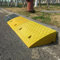 monshop Kerb Ramps - 5/9cm Height Curb Ramps, PVC Plastic Threshold Ramps, Portable Lightweight Door Ramp Outside For Wheelchairs, For Driveway Car Truck (A: 50X22X5 Cm/B: 50X27X9cm) Black/yellow
